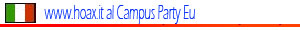 Articolo www.hoax.it al Campus Party Eu